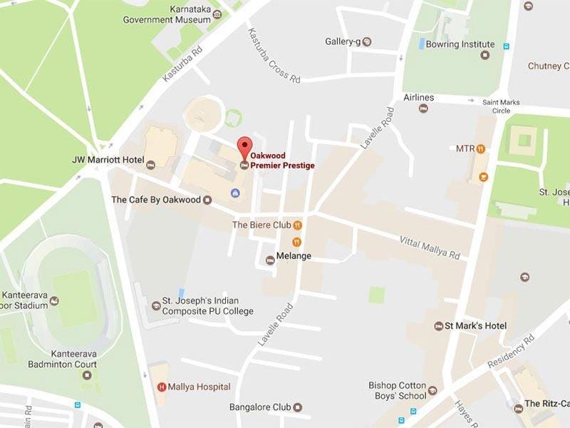 şəhərin xəritəsi BU Bangalore