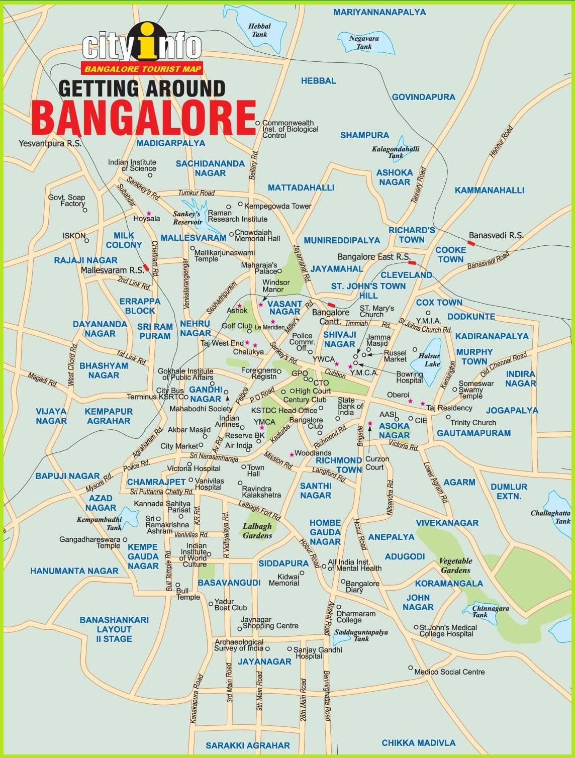 Bangalore xəritədə