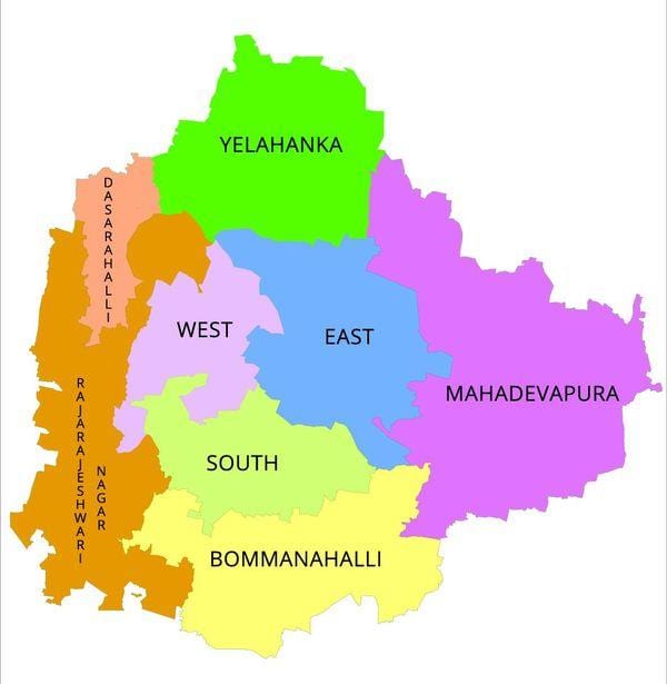 Bangalore BBMP xəritə