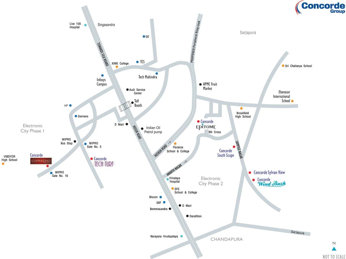 map elektron yaşadığım Bangalore