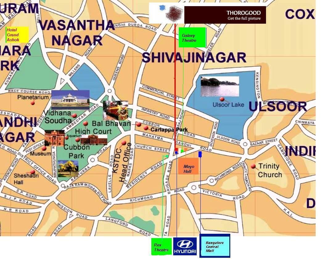 Улсоор Bangalore xəritə