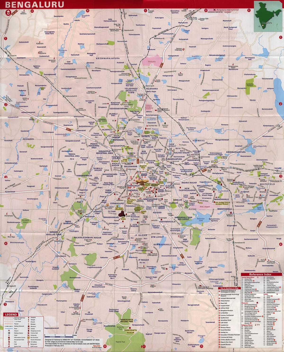 Bangalore yerləri xəritəsi